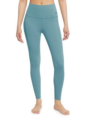 Nike Womens Zenvy Dri-Fit High Waist Ankle 7/8 Leggings Denim Turquoise Size M